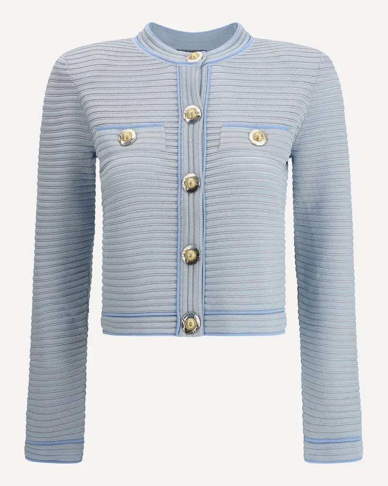 Balmain Embossed knit Cardigan Female Light