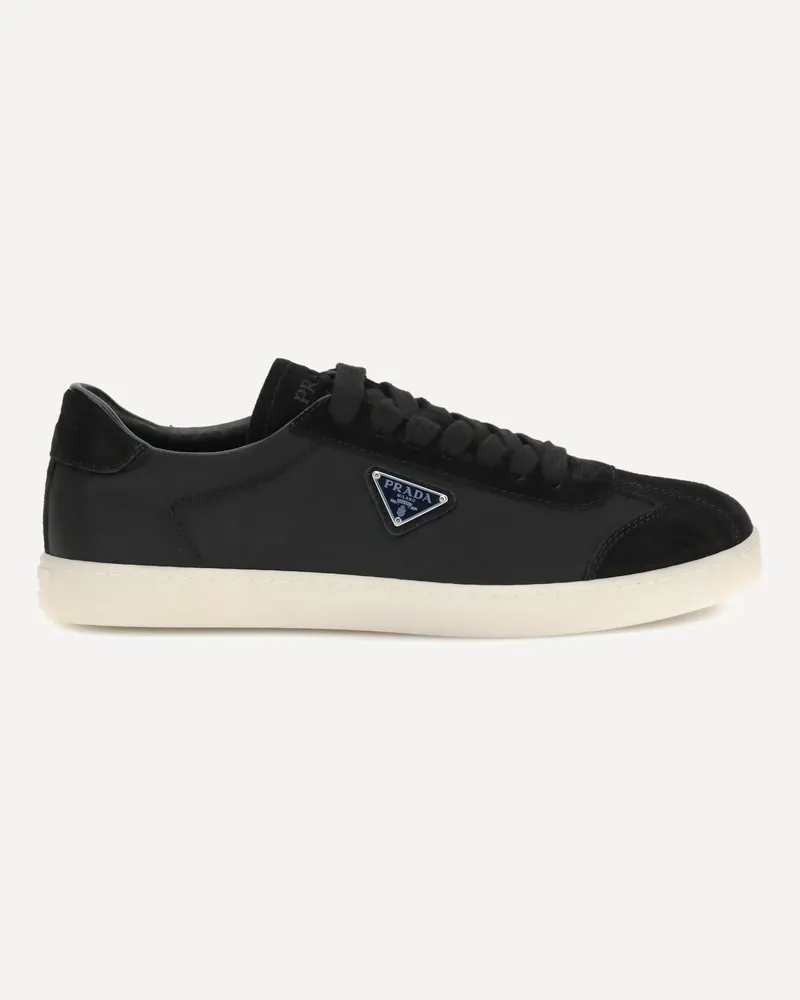 Prada Leather Sneakers Male Black