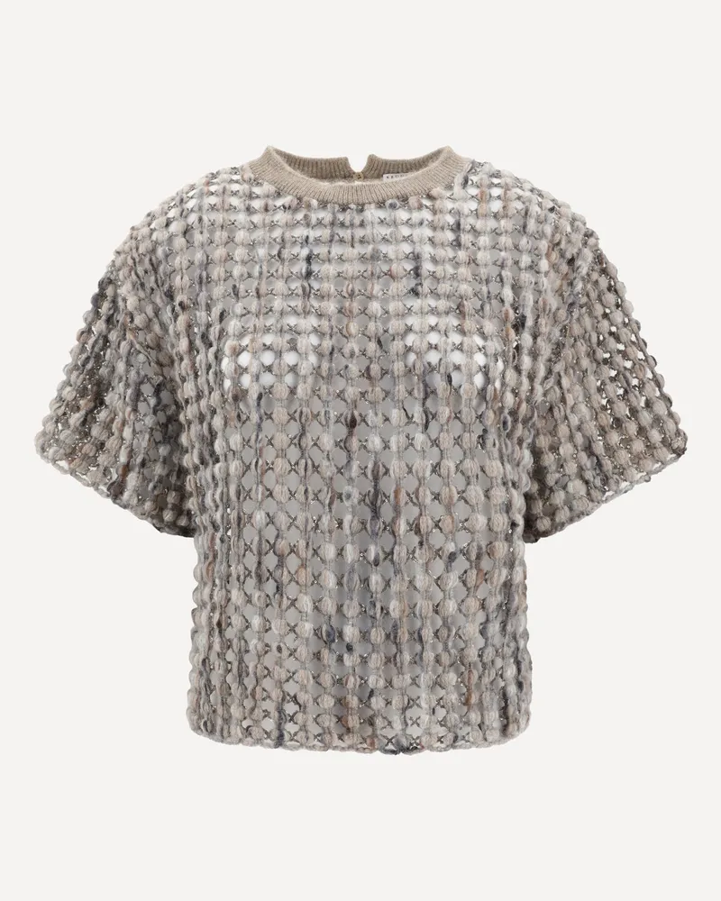 Brunello Cucinelli Short sleeve Sweater Female Beige