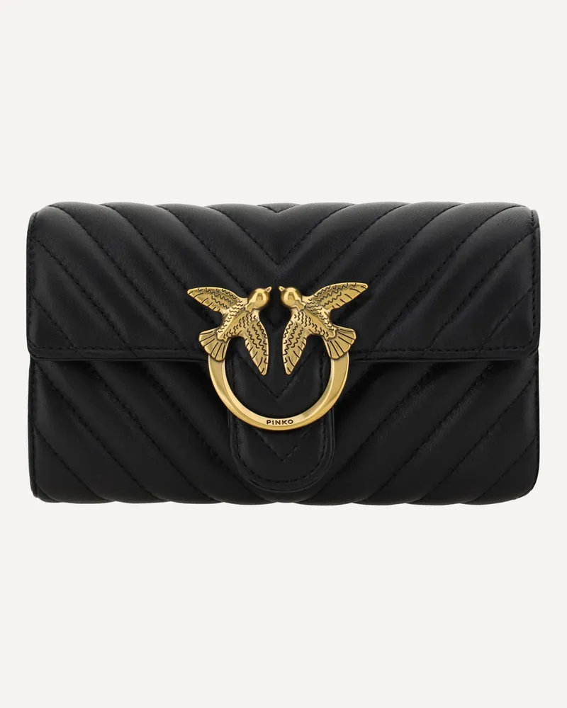 Pinko Love One Shoulder Wallet Female Black