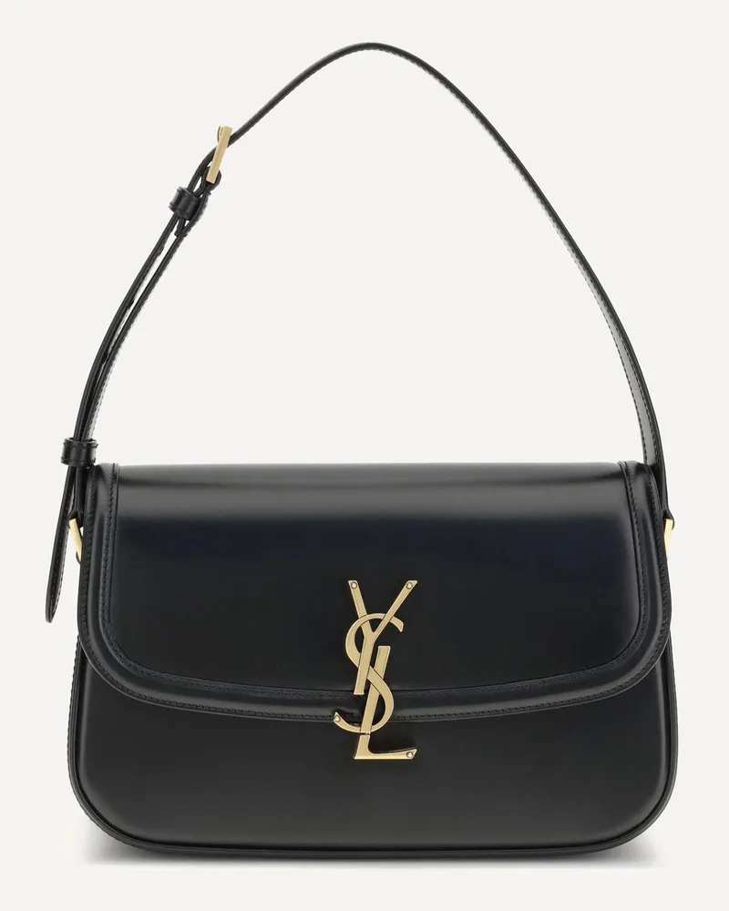 Saint Laurent Medium Solferino Shoulder Bag Female Black