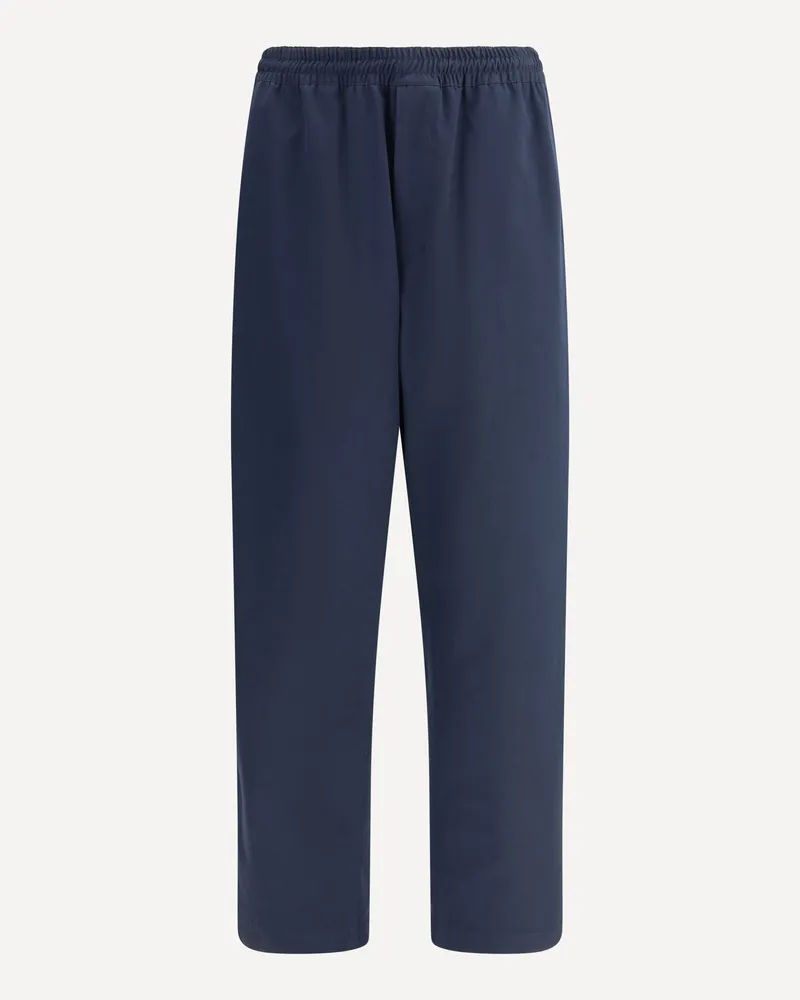 Prada Cotton Pants Male Blue