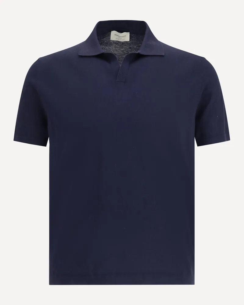 Brooksfield Knit Polo Shirt Male Blue