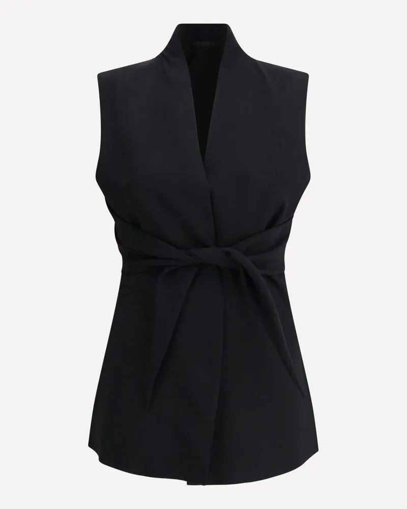 Rick Owens Wool Vest Female Black