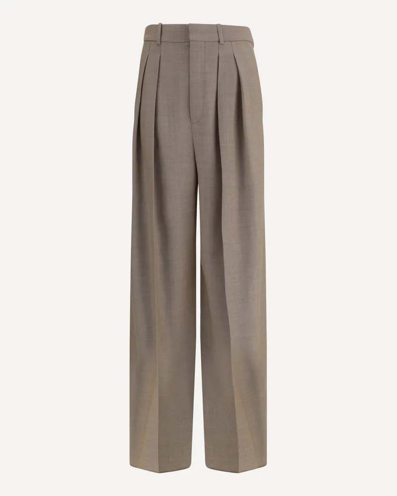 Saint Laurent Wide leg Pants Female Beige