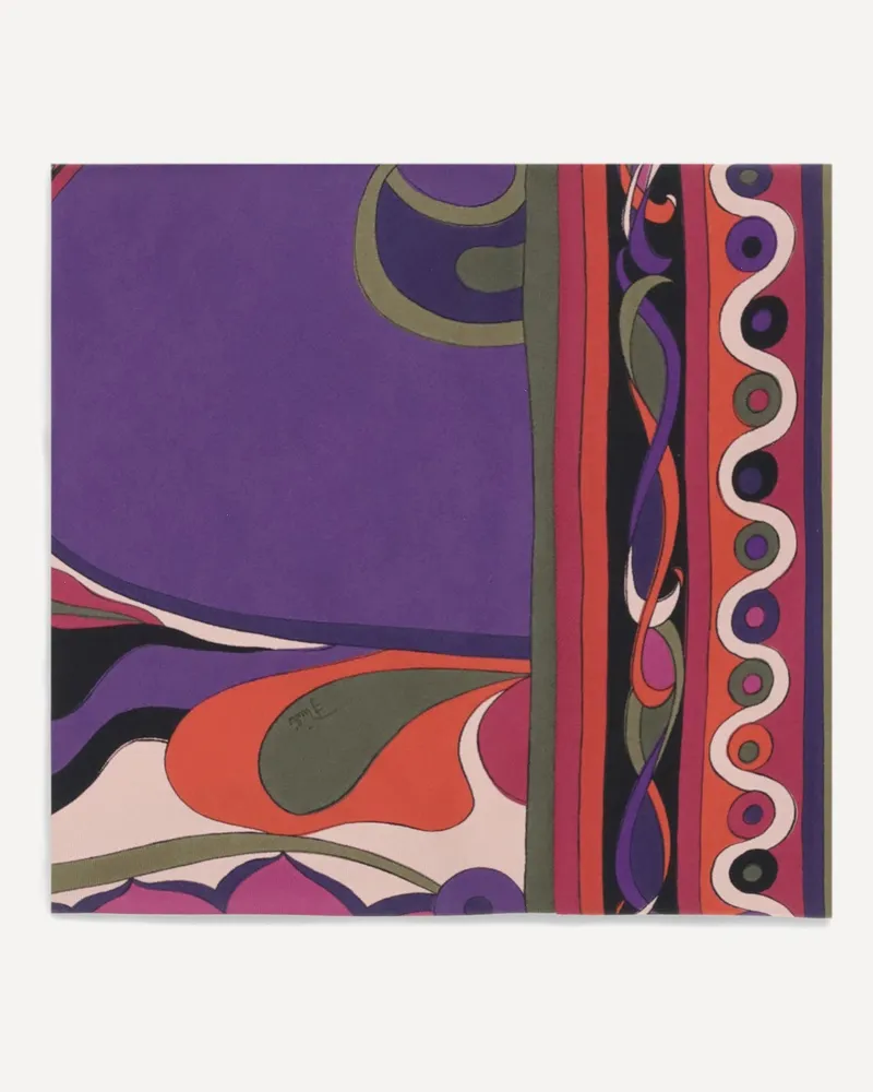 Emilio Pucci Silk triangle Scarf Female Multicolour