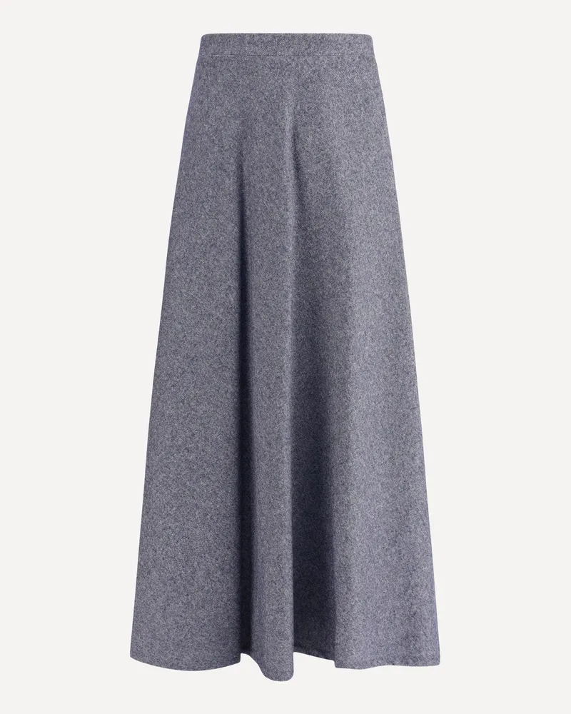 Sara Roka Flared midi Skir Female Blue