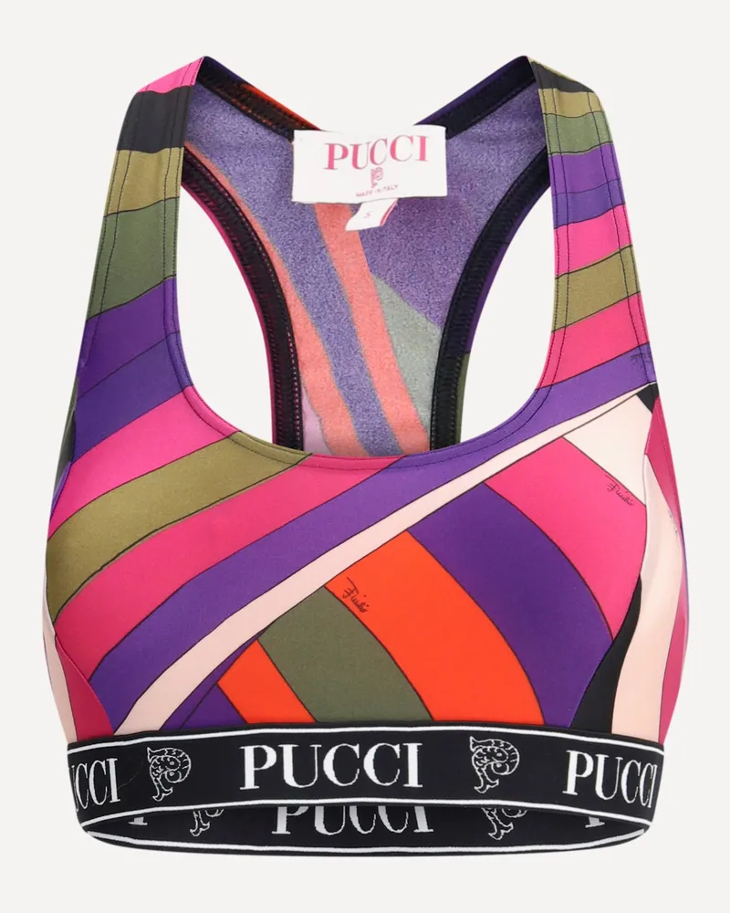 Emilio Pucci Sports Bra in Lycra Female Multicolour