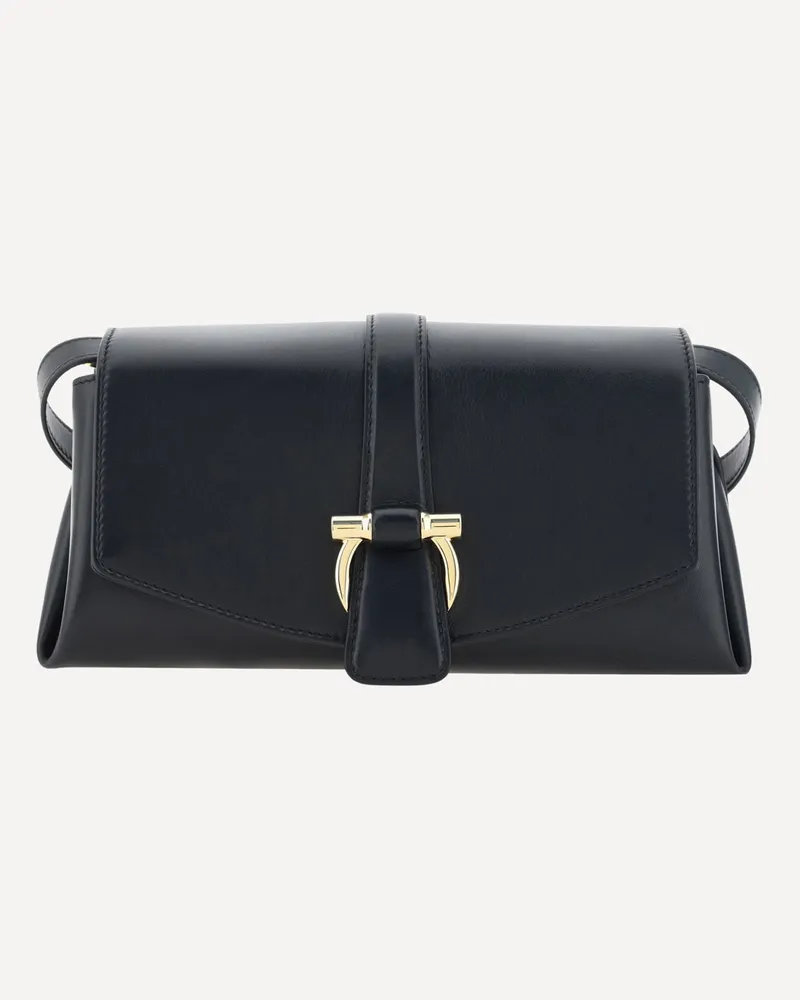 Ferragamo Flap Shoulder Bag Female Black