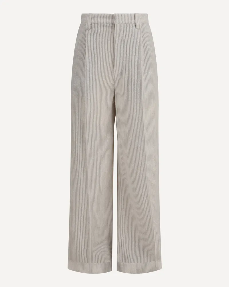 Brunello Cucinelli Corduroy Pants Female White