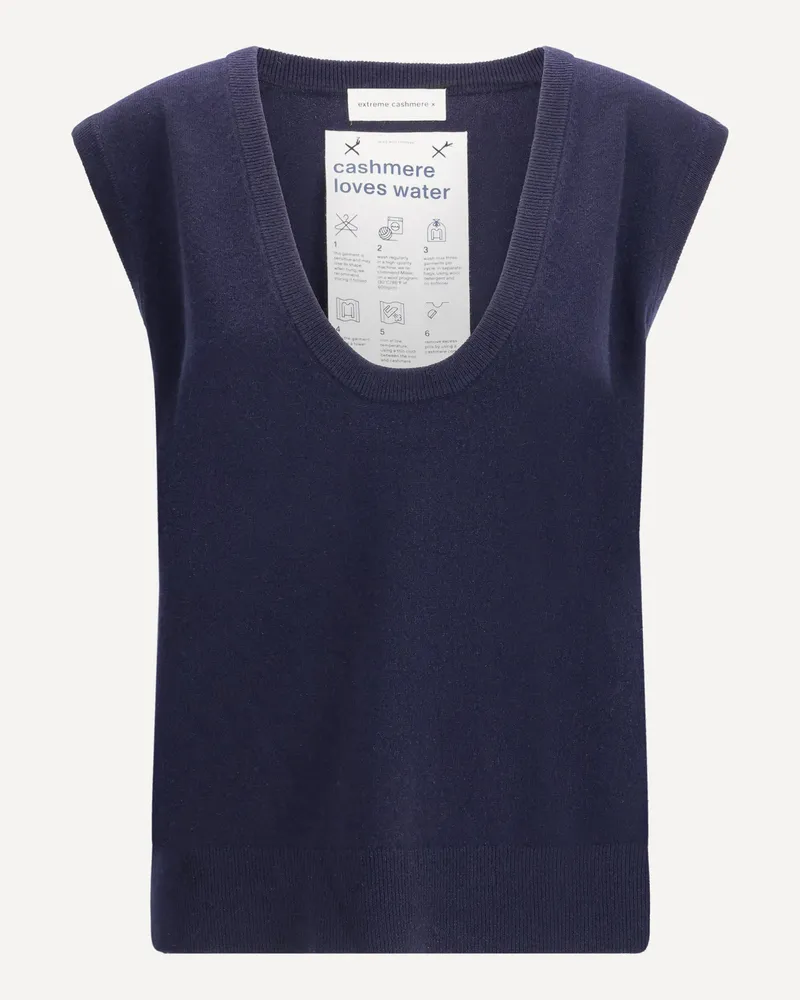 extreme cashmere Lord Vest Female Blue
