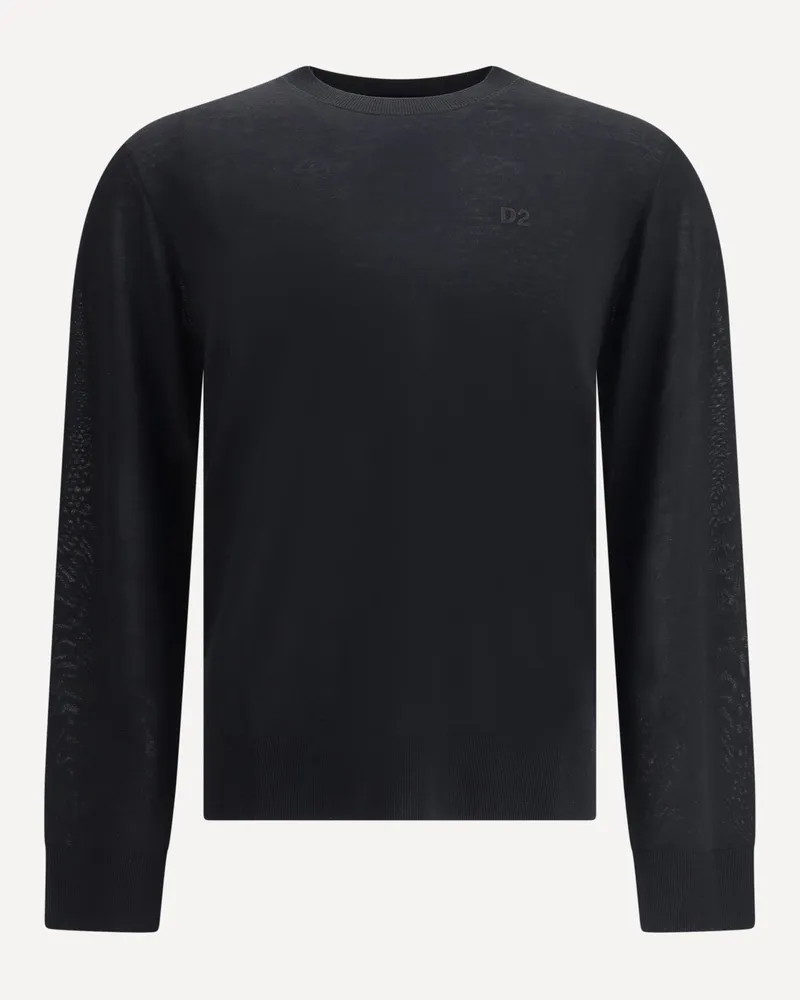 Dsquared2 Virgin Wool Sweater Male Black