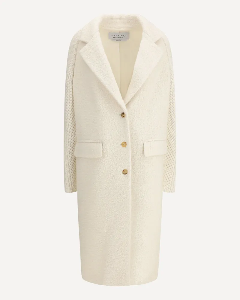 Gabriela Hearst Charles Coat in Cashmere Female White