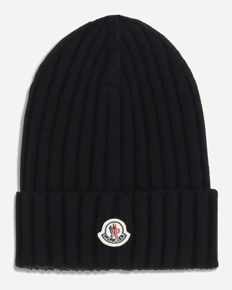 Moncler Wool beanie Hat Female Black