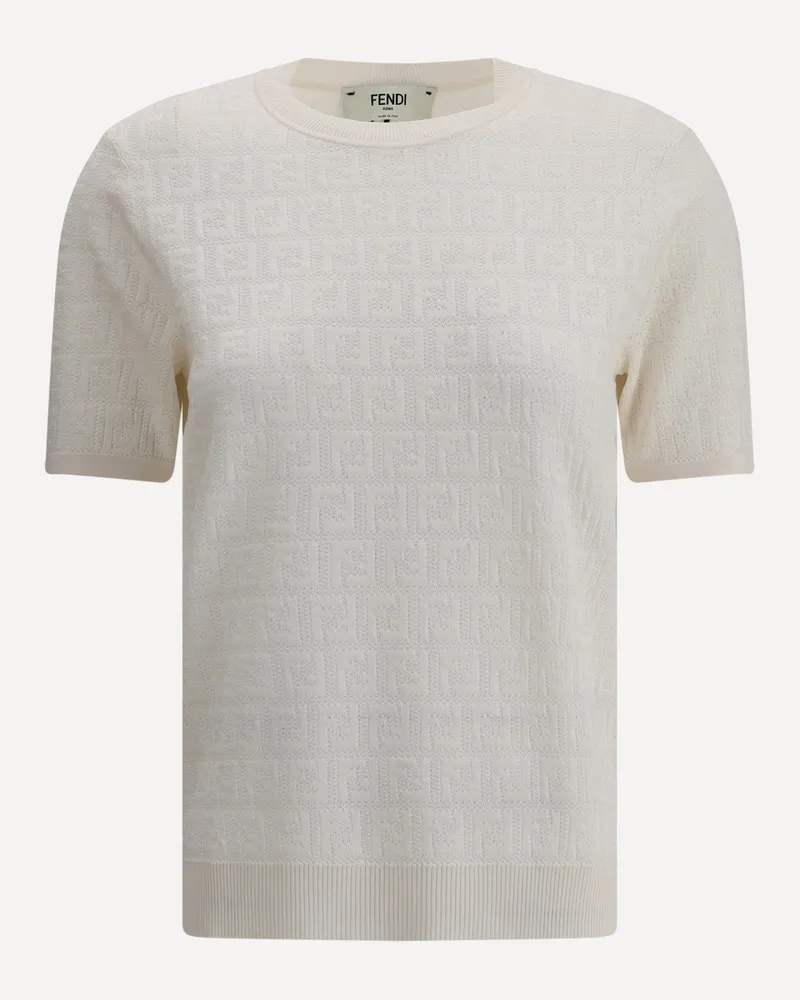 Fendi Knit T-Shirt Female White