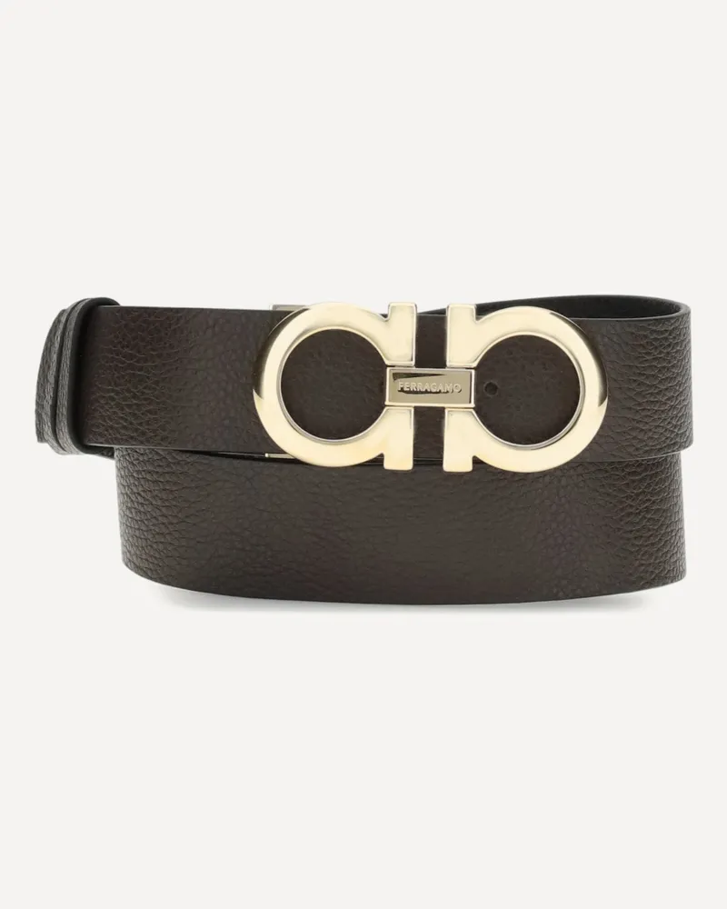Ferragamo Reversible leather Belt Female Brown