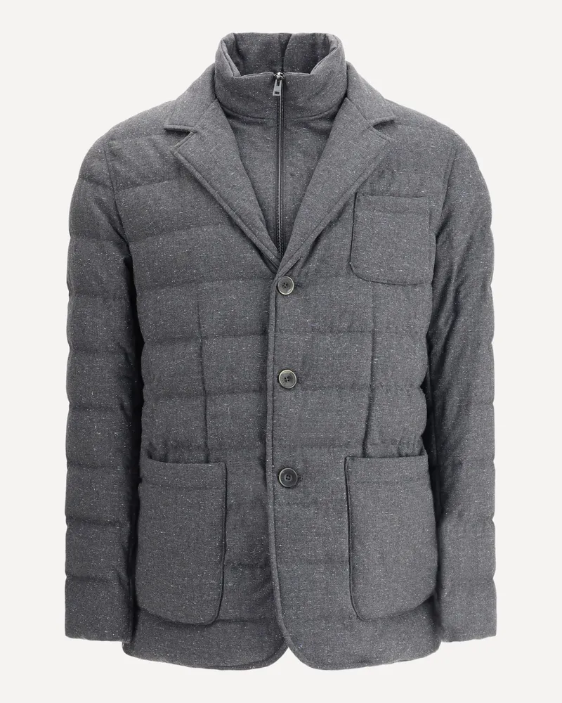 Herno Blazer Down Jacket Male Grey