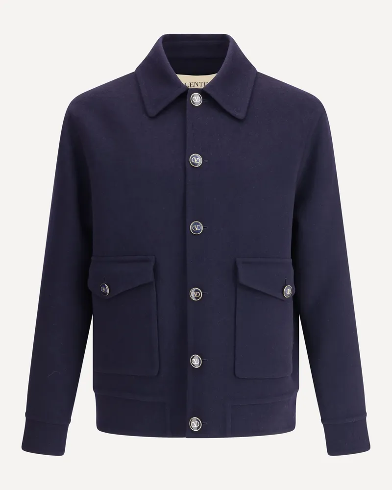 Valentino Garavani Virgin wool Jacket Male Blue