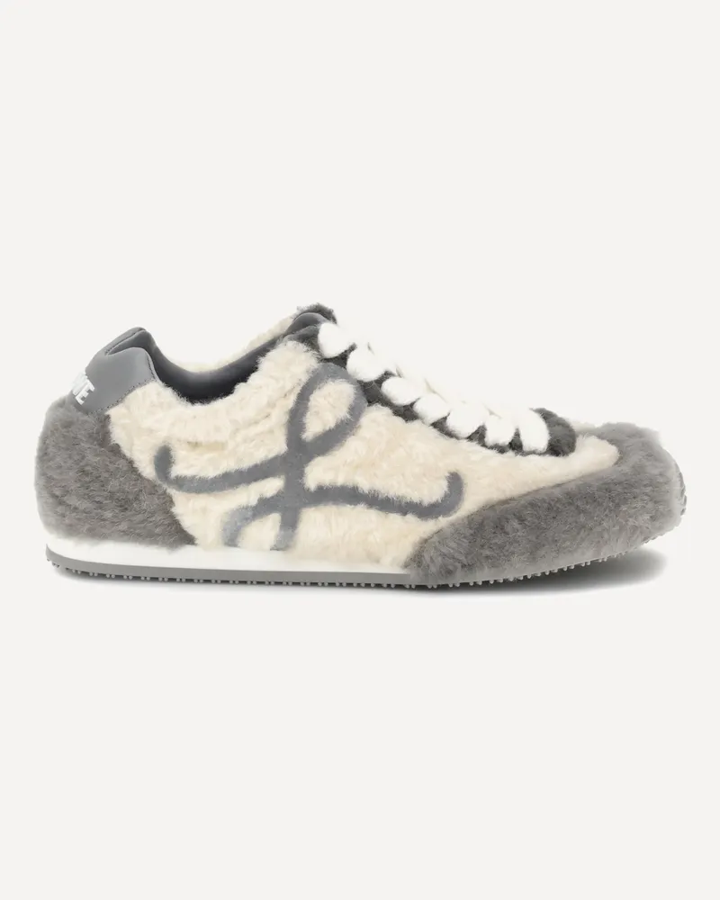 Loewe Ballet Runner 2.0 shearling Sneakers Female Grey