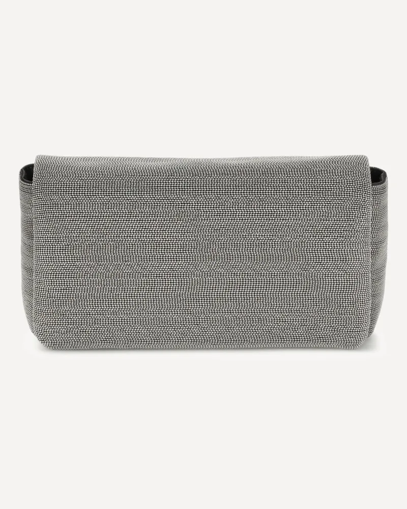 Brunello Cucinelli Precious Flap Shoulder Bag Female Grey