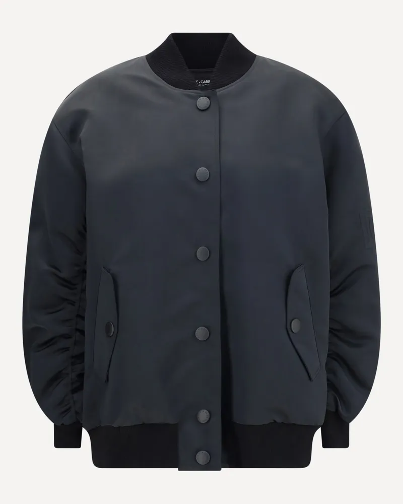 Dolce & Gabbana Oversized Jacket with embossed print Female Black