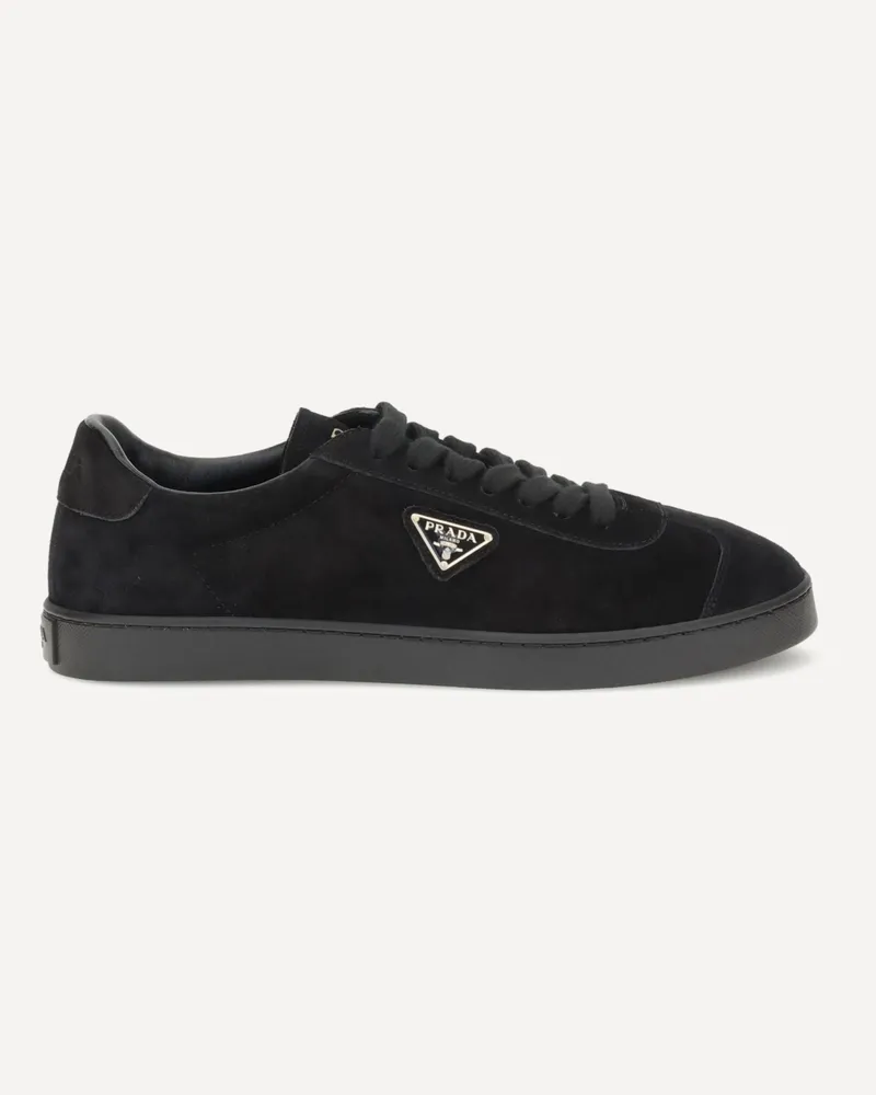 Prada Suede Sneakers Male Black