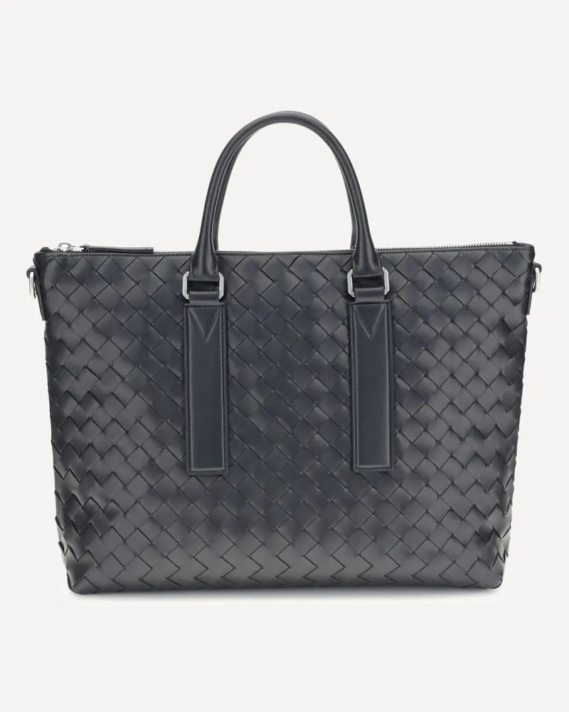 Bottega Veneta Intrecciato Soft Business Bag Male Black