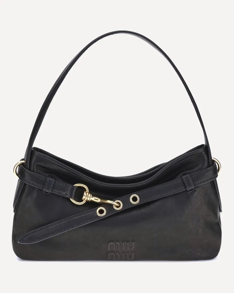 Miu Miu Aventure Shoulder Bag Female Black