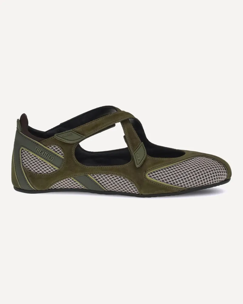ATTICO Nomad Ballerinas Female Green