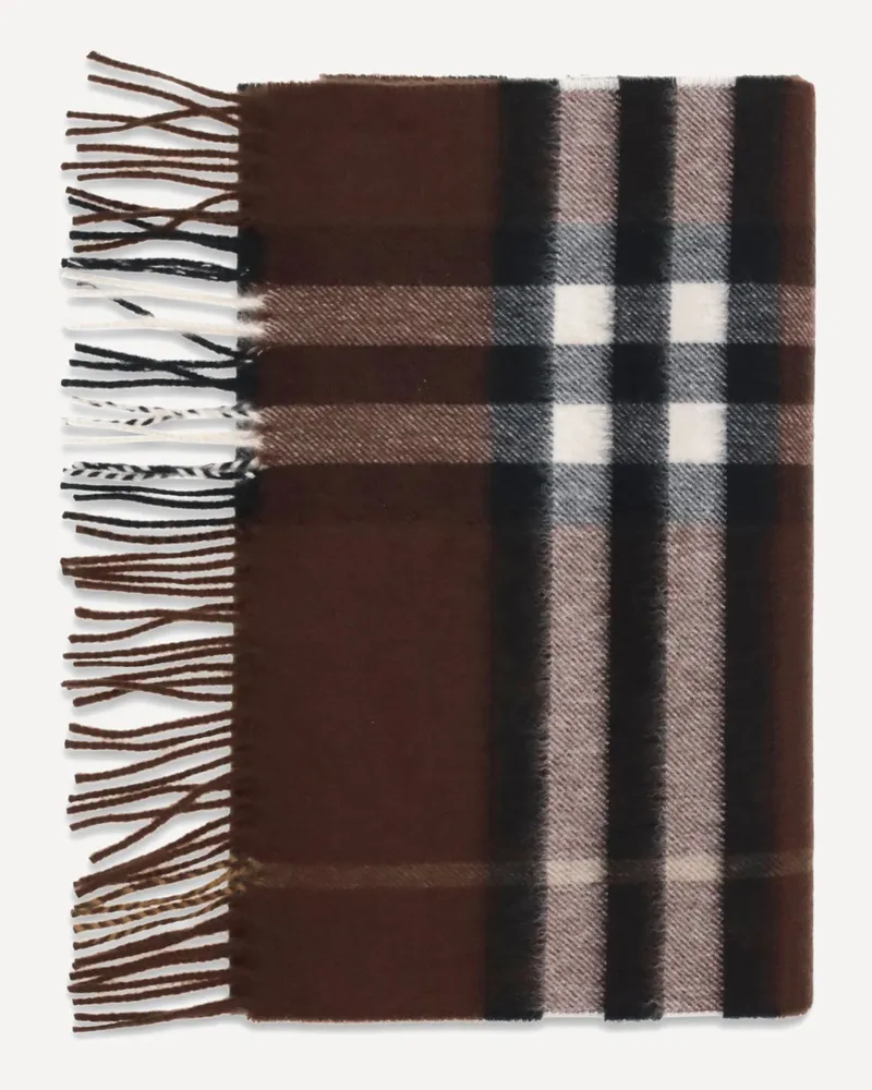 Burberry Cashmere check Scarf Female Brown