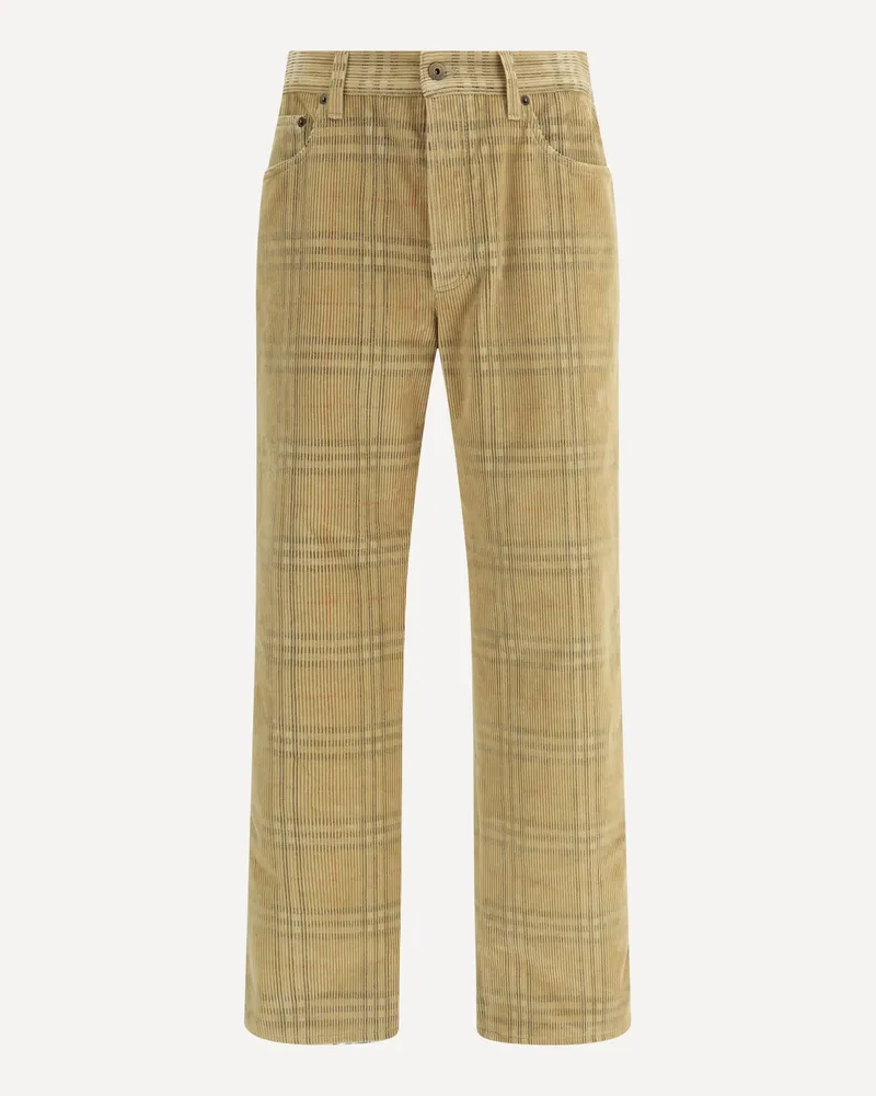 Burberry Velvet Pants Male Brown