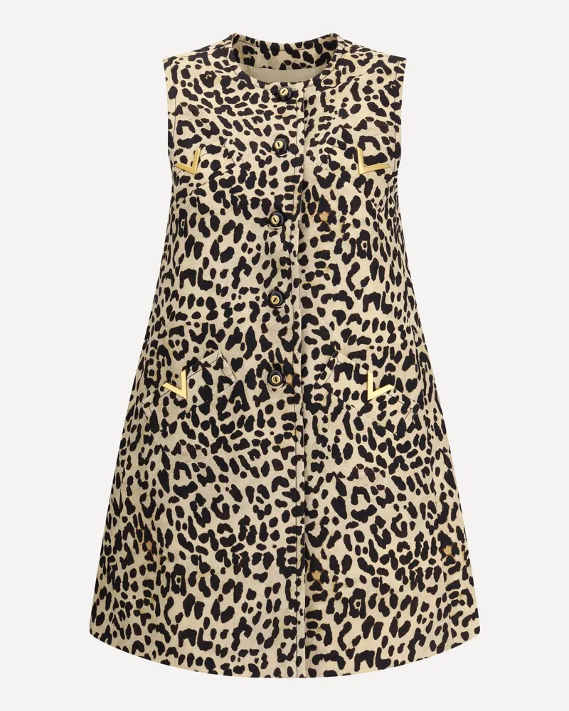 Valentino Garavani Leopard-print long Vest Female Multicolour
