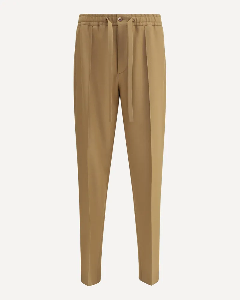 Valentino Garavani Monochrome Pants Male Brown