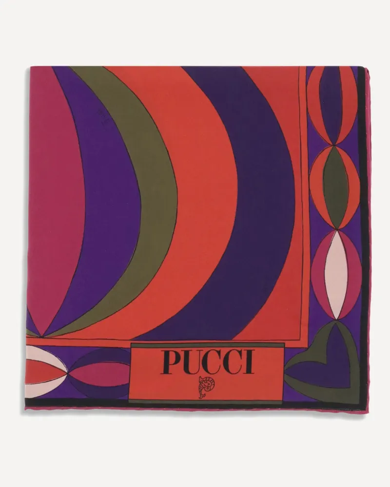 Emilio Pucci Printed silk Scarf Female Multicolour