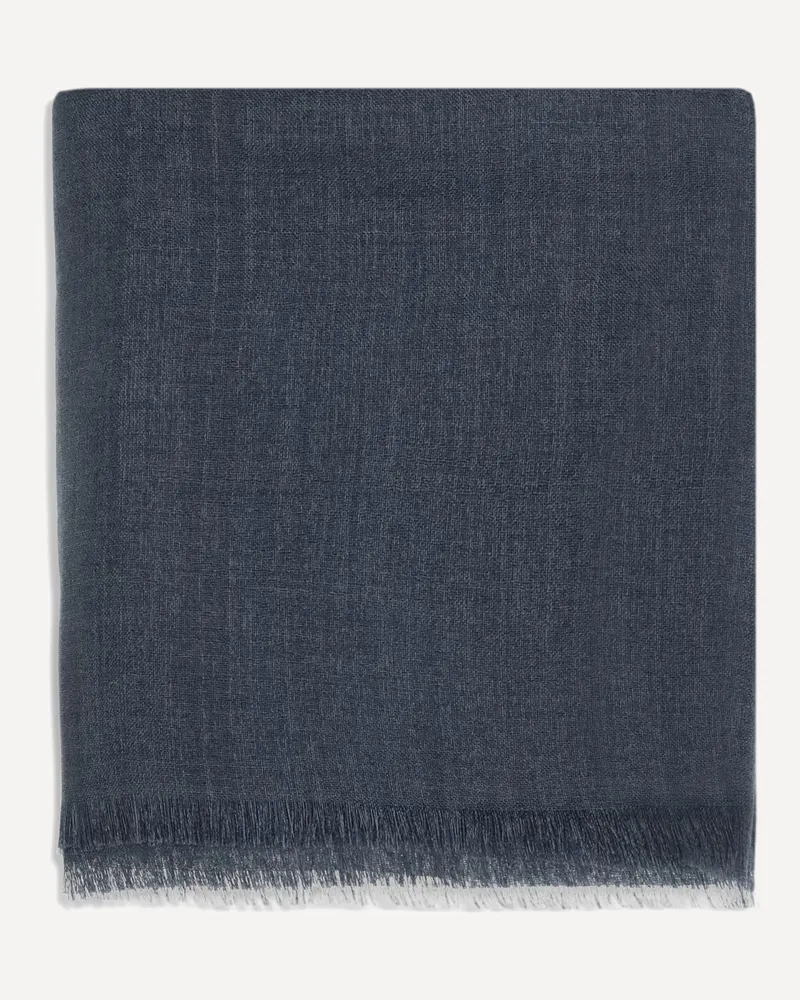 Brunello Cucinelli Silk and cashmere Scarf Female Blue