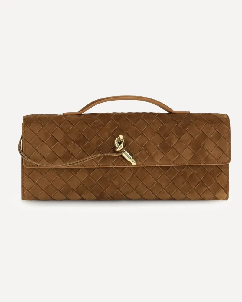 Bottega Veneta Andiamo Clutch Female Brown