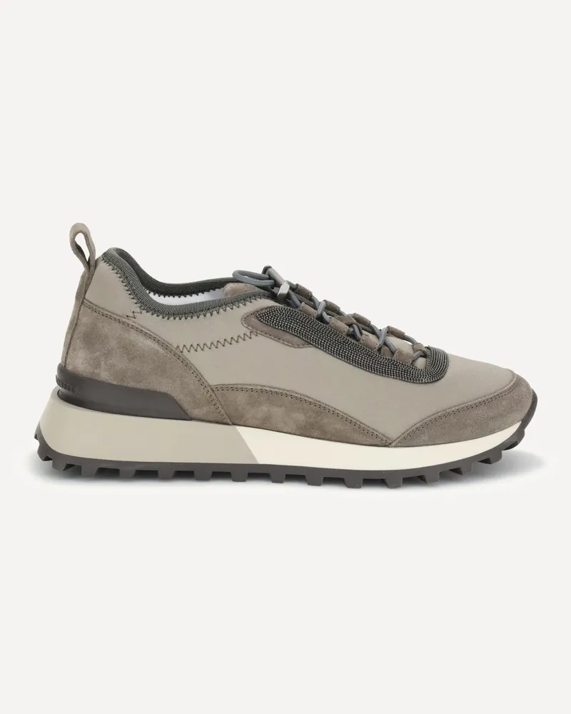 Brunello Cucinelli Leather Sneakers Female Brown