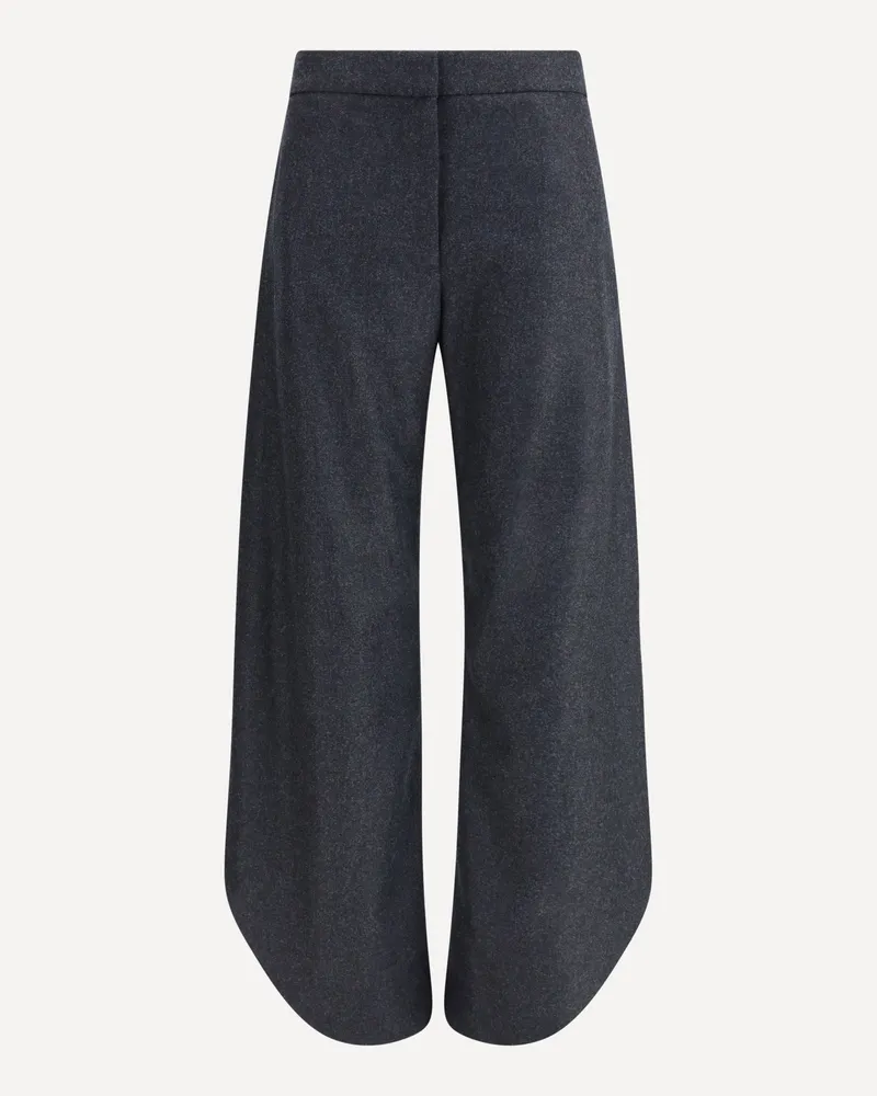 Alaïa Wool Petal Pants Female Grey