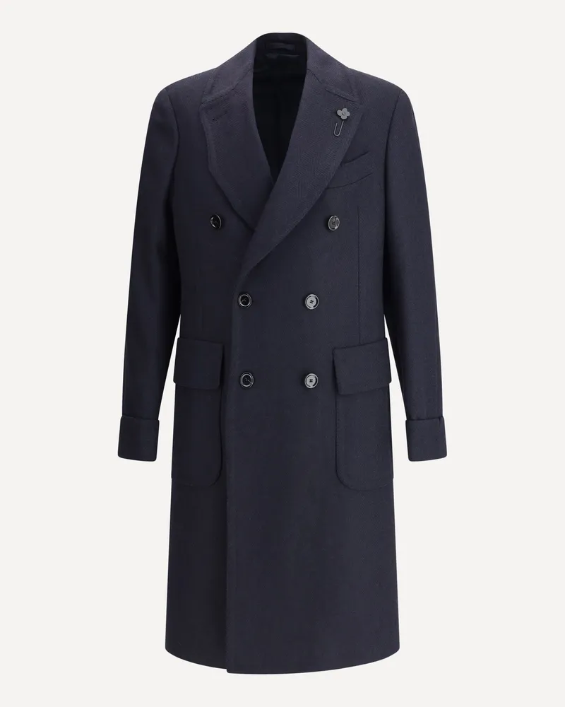 LARDINI Double-breasted Jacket Male Blue
