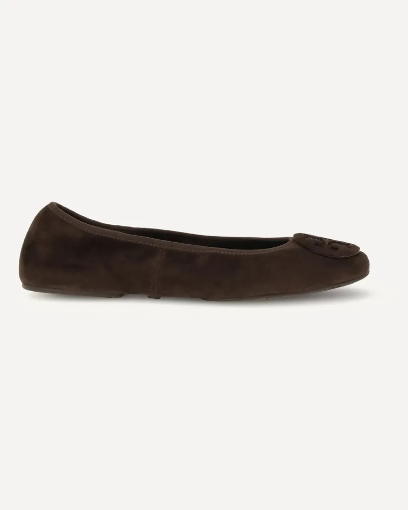 Tory Burch Minnie Travel Ballet. Female Brown