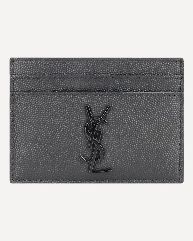 Saint Laurent Card Holder Male Grey