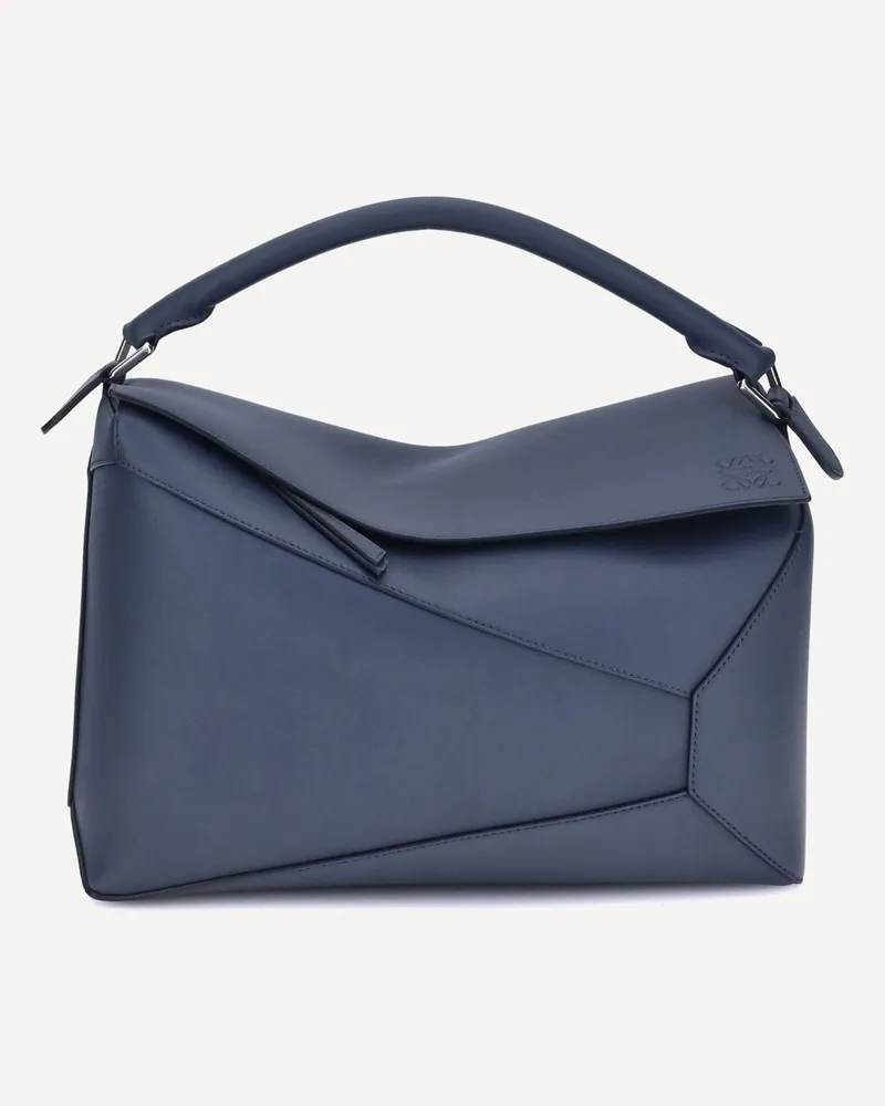Loewe Puzzle Edge large Handbag Male Blue
