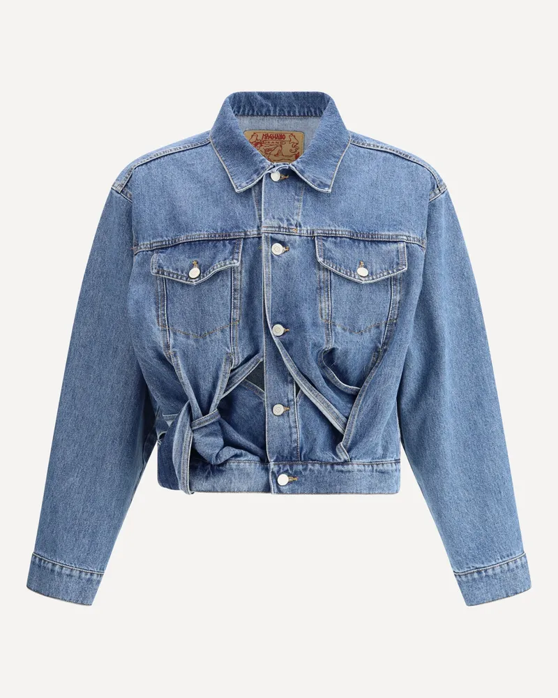 Magliano Denim Level Jacket Male Blue