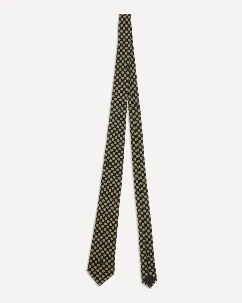 Valentino Garavani Polka Dot Tie Male Black