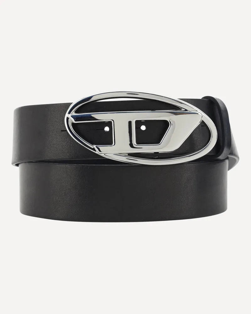 Diesel Logoed Belt Male Black