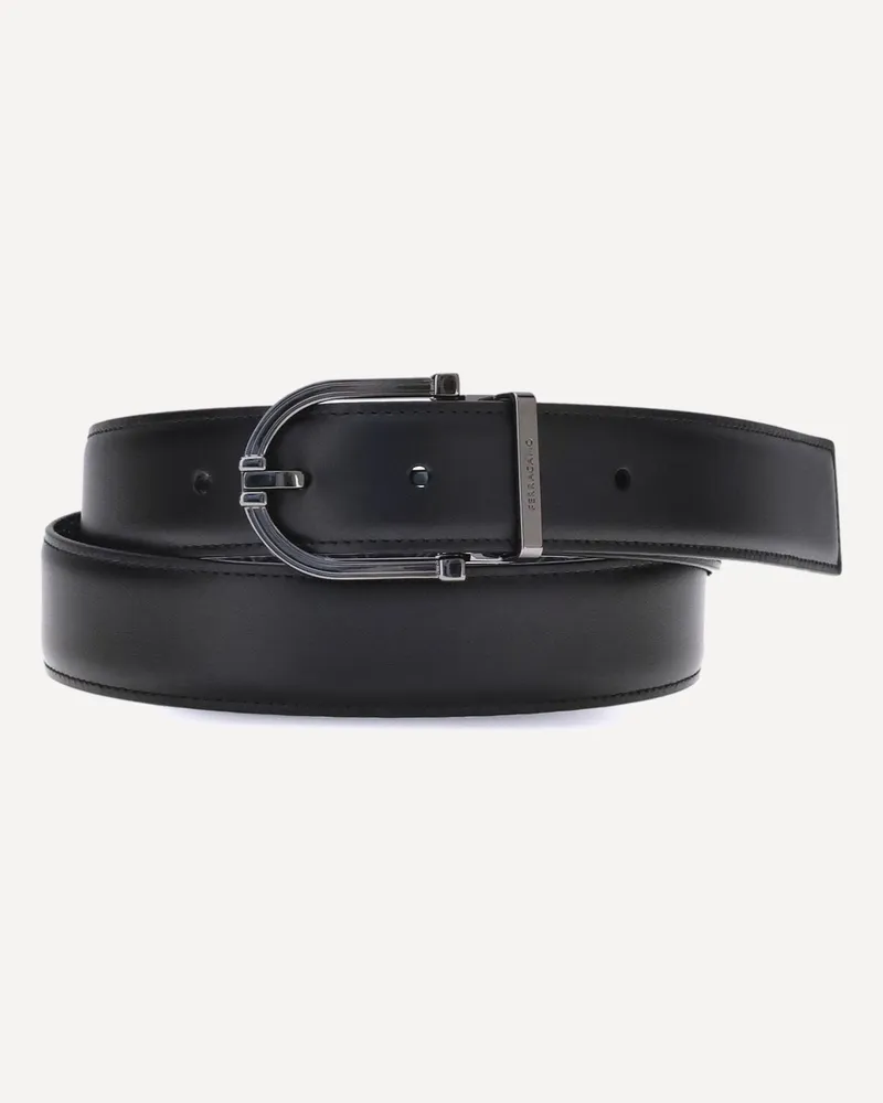 Ferragamo Reversible leather Belt Male Black