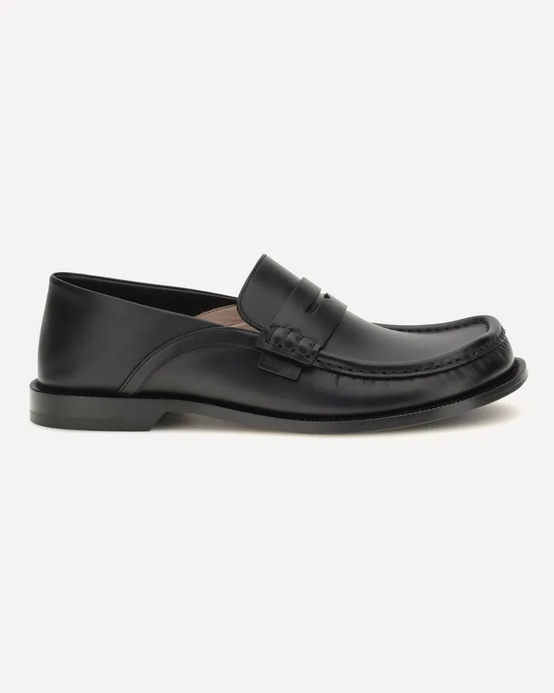 Loewe Campo Flap Back Loafers Male Black