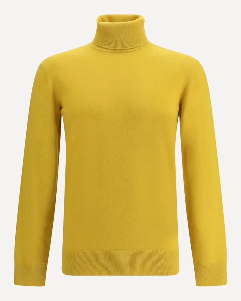 Saint Laurent Cashmere turtleneck Sweater Male Yellow