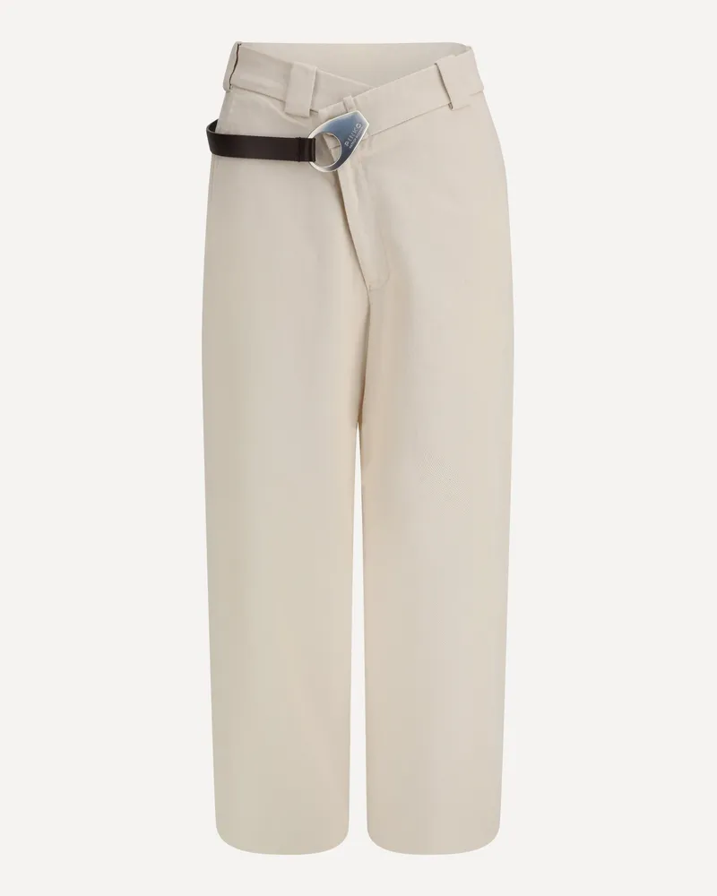 Pinko Crossed Pants Female Cream
