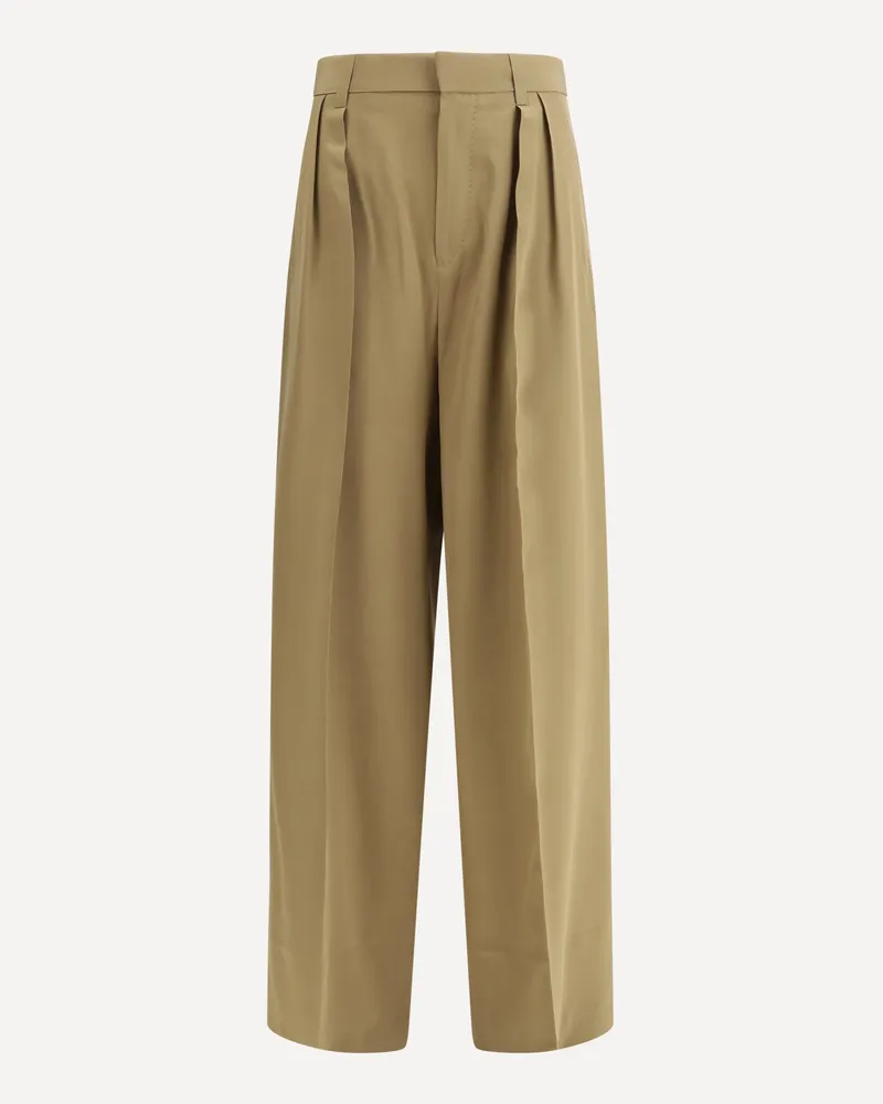 Petar Petrov Silk Pants Female Khaki